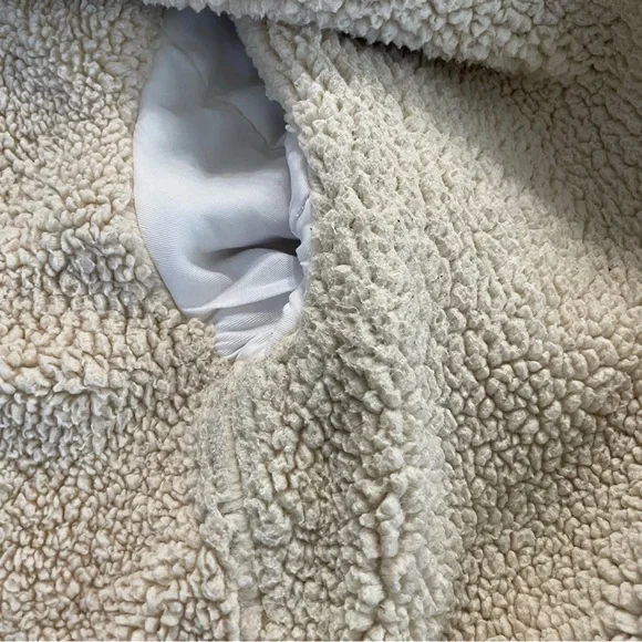 Free People We the Free Woodland Plaid Jacket Lilac Grey Size Small Sherpa - Picture 12 of 13